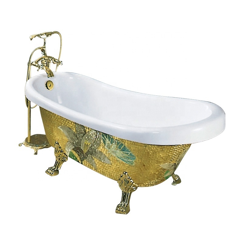 Exclusive Sanitary ware bathroom acrylic cast iron bathtub free standing wash bath tub for sale