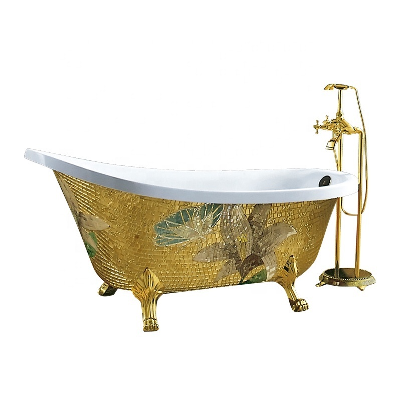 Exclusive Sanitary ware bathroom acrylic cast iron bathtub free standing wash bath tub for sale