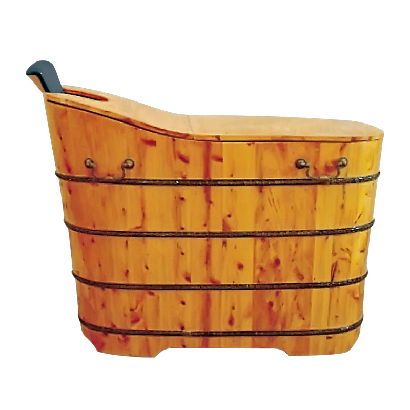 K-9501  japanese cheap teak wooden frame bathtub/ wooden barrel bath tub/ outdoor wood soak tub