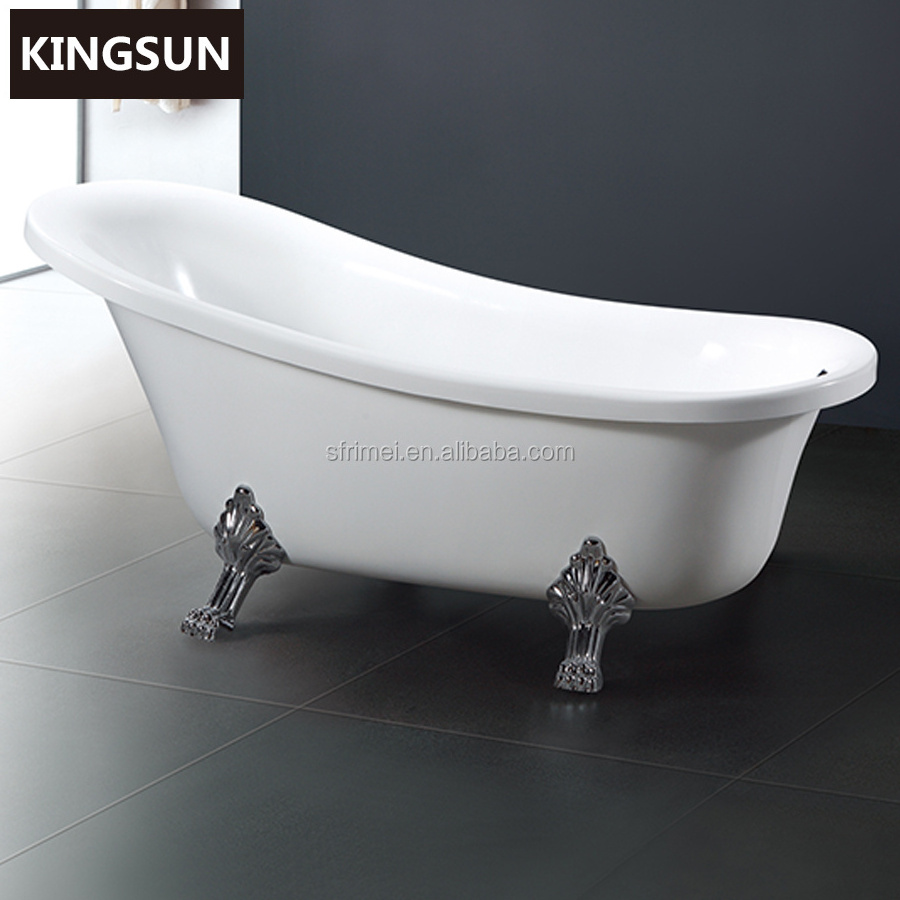 modern Factory direct sales 4 claw foot bathtub 1500mm soaking small size shower tub for babies