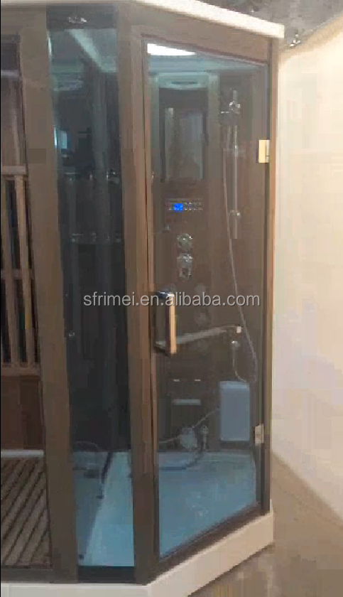 Modern luxury dry&wet sauna combination room, 2 person sauna and steam combined room K-7110