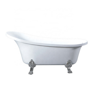 modern Factory direct sales 4 claw foot bathtub 1500mm soaking small size shower tub for babies