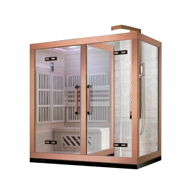 K-7171 New design Fashionable steam infrared sauna and steam combined room,sauna room for gym equipment