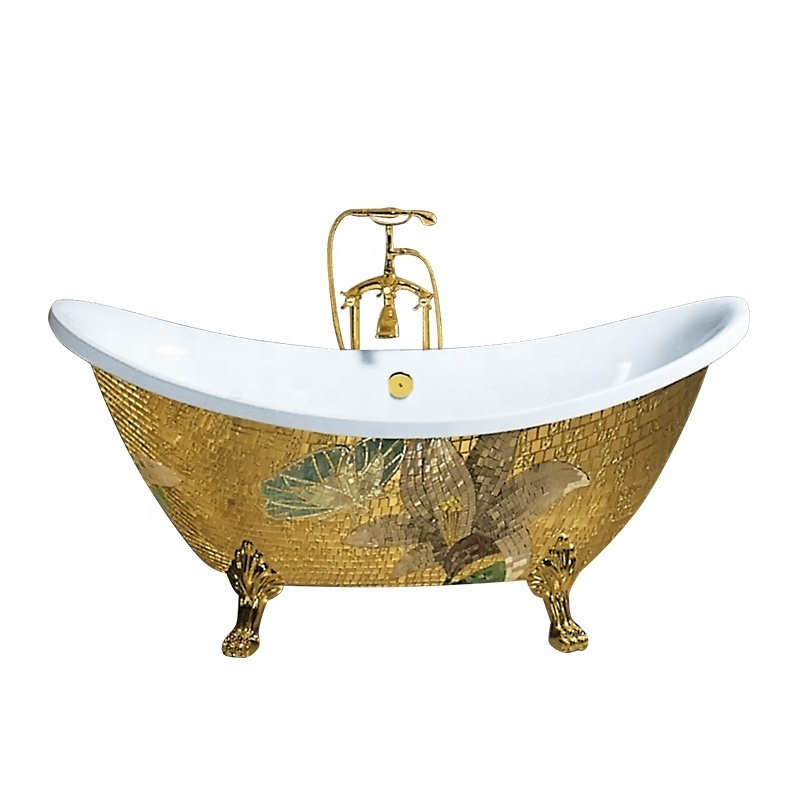 Exclusive Sanitary ware bathroom acrylic cast iron bathtub free standing wash bath tub for sale