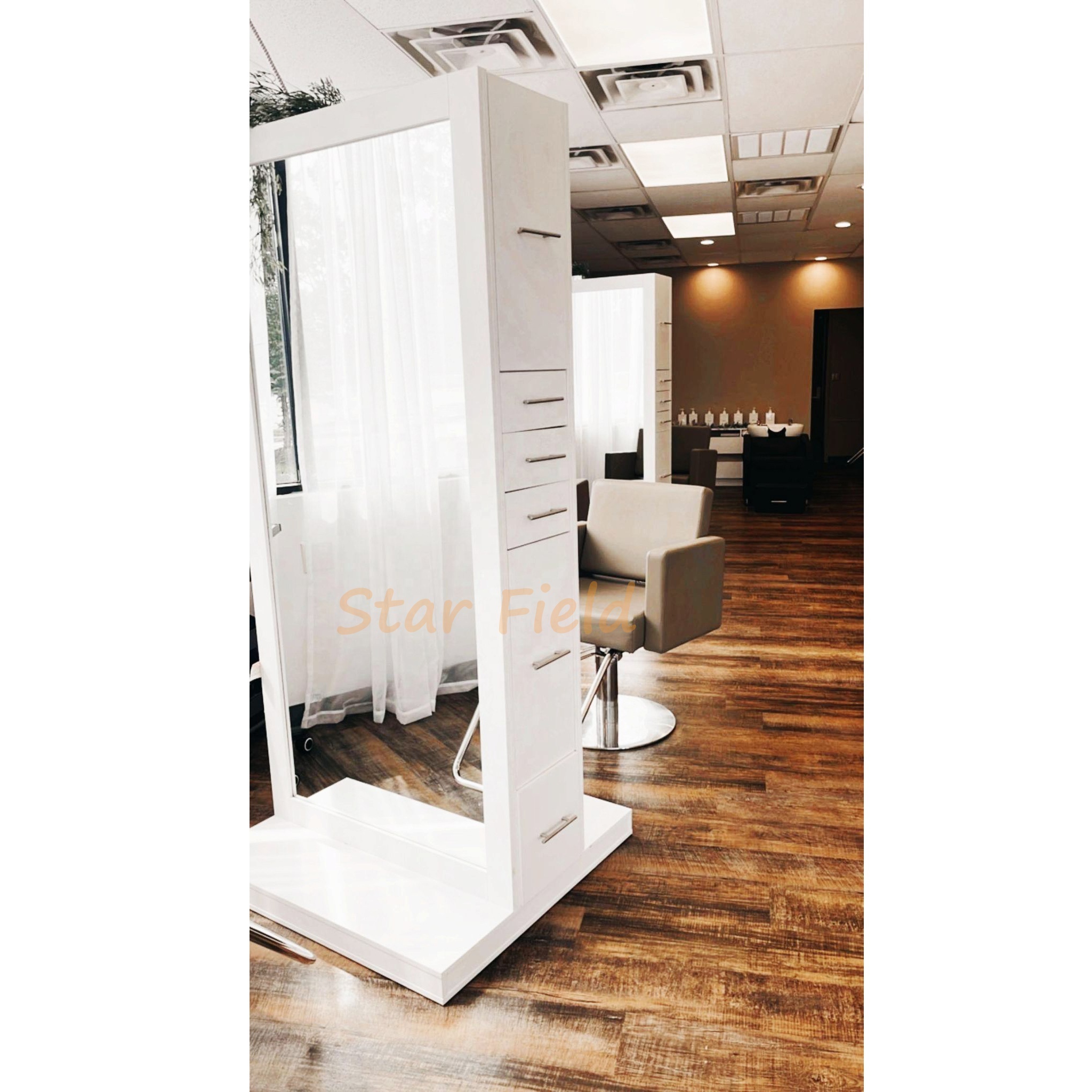 Fashion/Luxurious/Multifunctional Barber Shop Beauty Hair Salon Furniture SF1669 Salon Double sided Mirror styling station