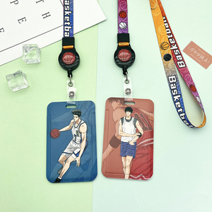 New Arrival Anime Slam Dunk Sakuragi Hanamichi Rukawa Kaede Retractable Yoyo Badge Reel Neck Strap Lanyards with ID Card Holder