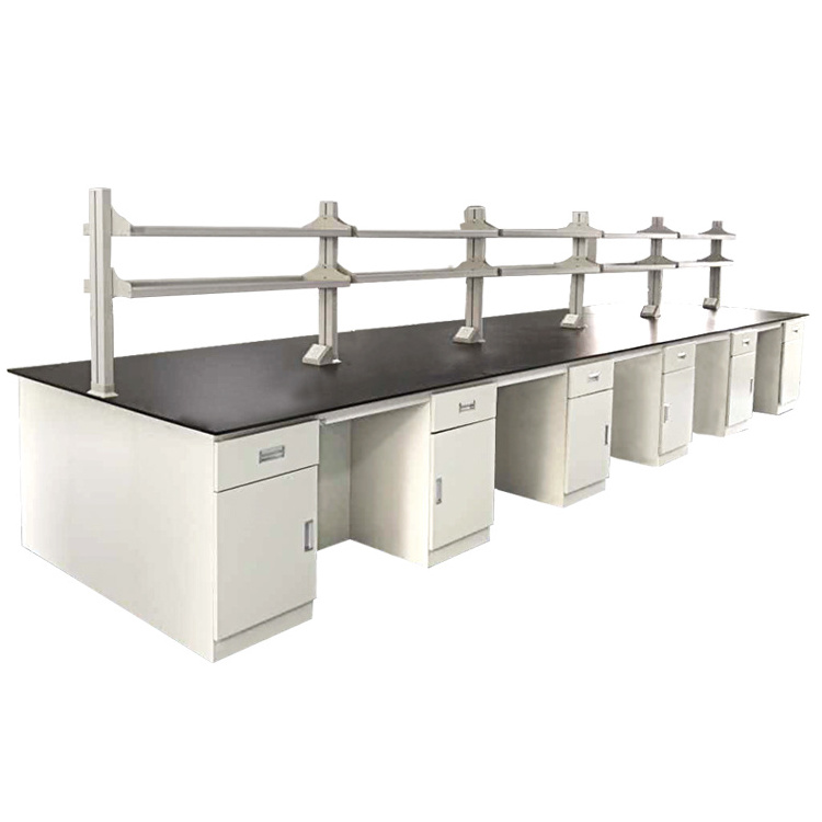 School laboratory University lab furniture working table work bench with sink side workbench