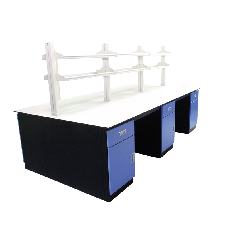 Pharmaceutical Wood Microbiology School Laboratory Bench With Cabinet Supplies Fitting Equipment