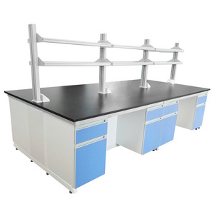 Pharmaceutical Wood Microbiology School Laboratory Bench With Cabinet Supplies Fitting Equipment