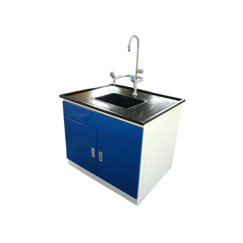 Testing Laboratory Bench With Cabinet Fitting Machines Apparatus In Biology Instrument