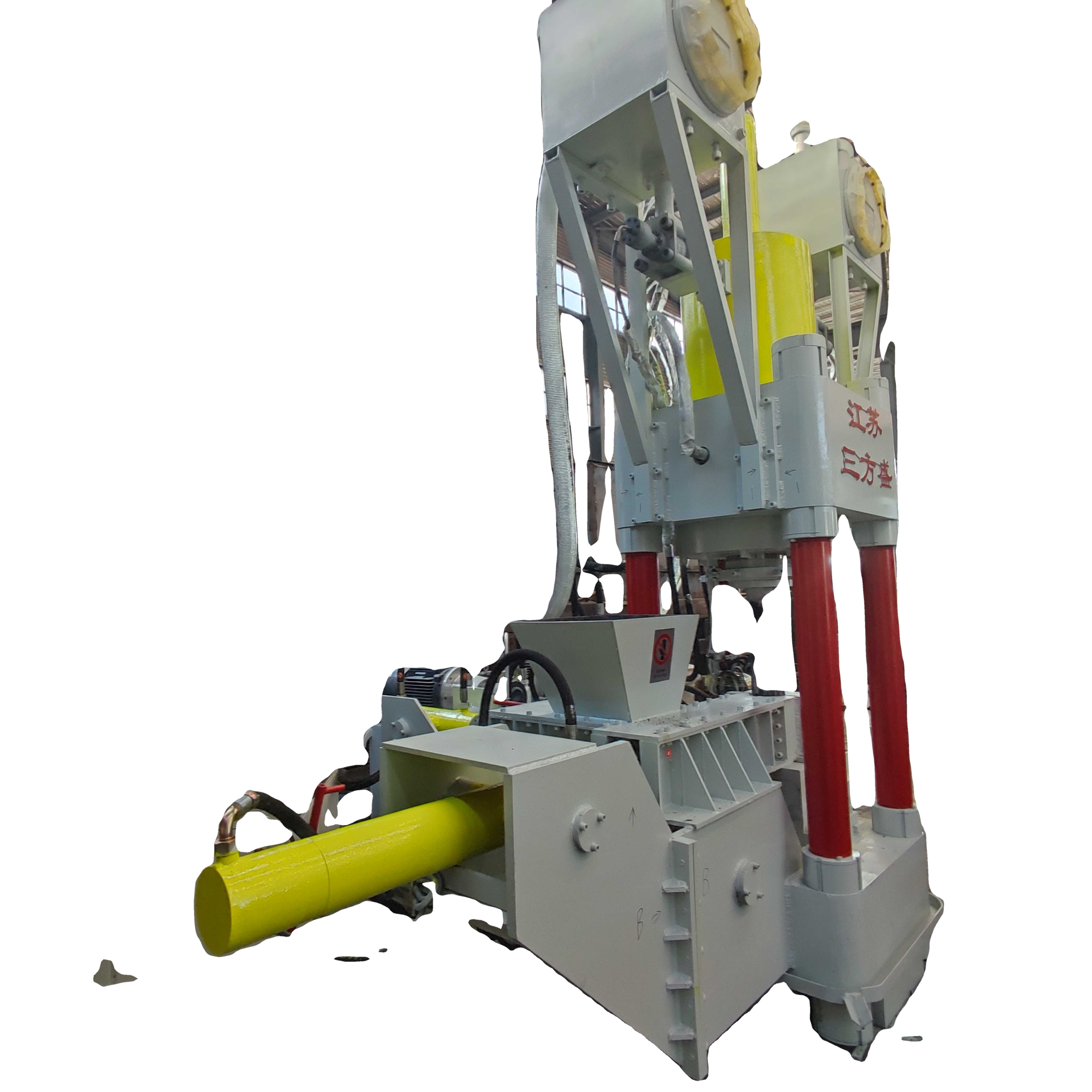 Y83-630 Vertical Hydraulic cast iron metal chip briquette aluminum sawdust briquetting press machine