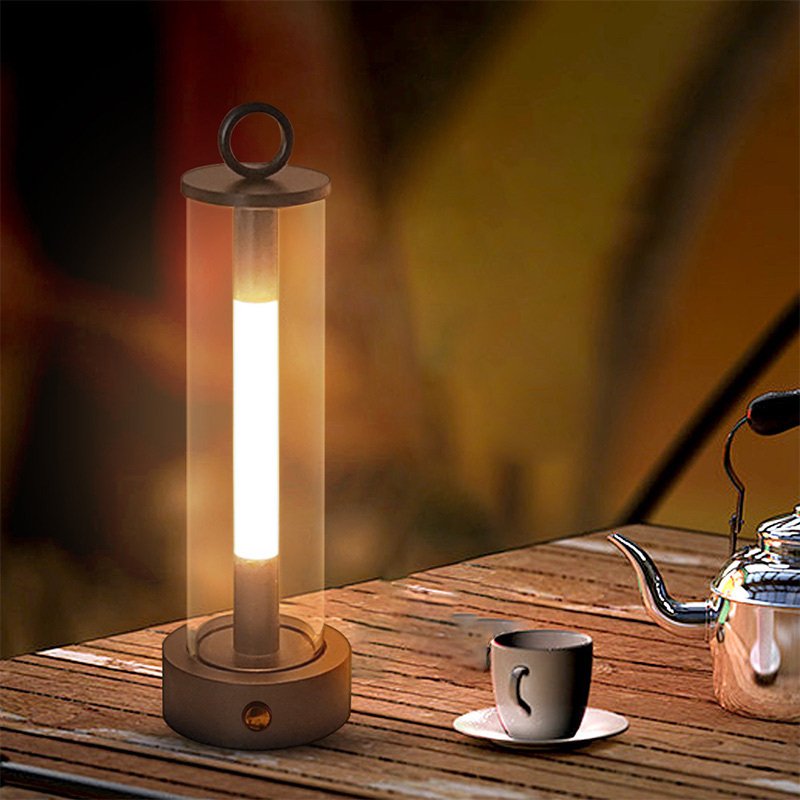 Simple outdoor camping light USB charging hanging desktop decoration atmosphere light indoor LED bedroom bedside nightlight