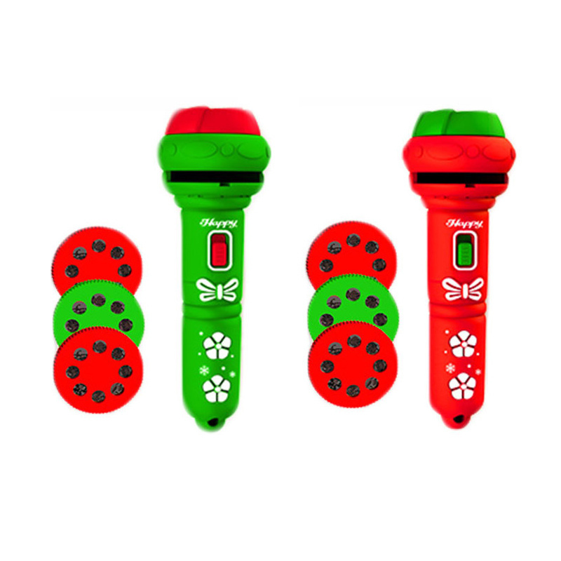 Christmas Theme Flashlight Toys Electrical Torch Toy Projection Out Category Of  Inverted Image  For Kids Bedtime Playing