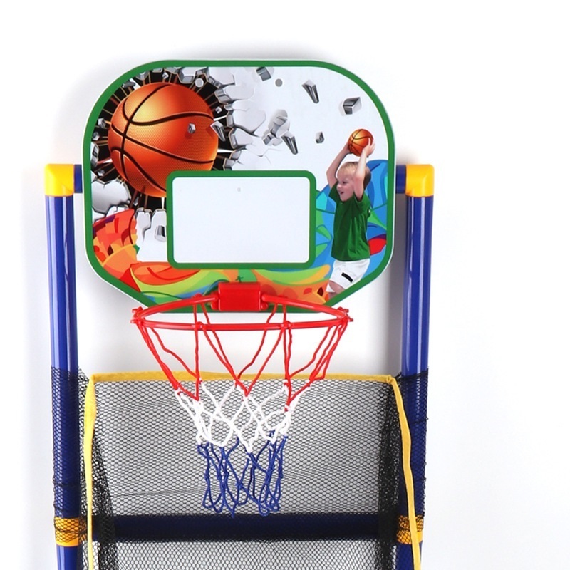 2024 Best Seller Indoor and Outdoor Sport Toys Mini Basketball Stand With Ball and Air Pump Kids Portable Toys