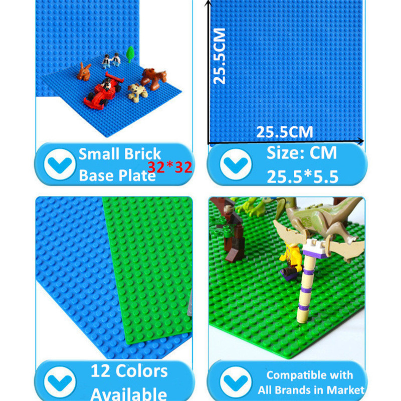 Educational Toys Building Block Base Plate Construction Kit for Kids Compatible with Block Toys Big Size And Small Size Bricks