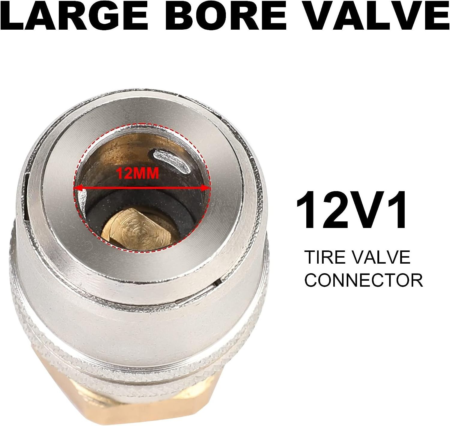 heavy duty Air Chuck Large Bore Valve 1/4