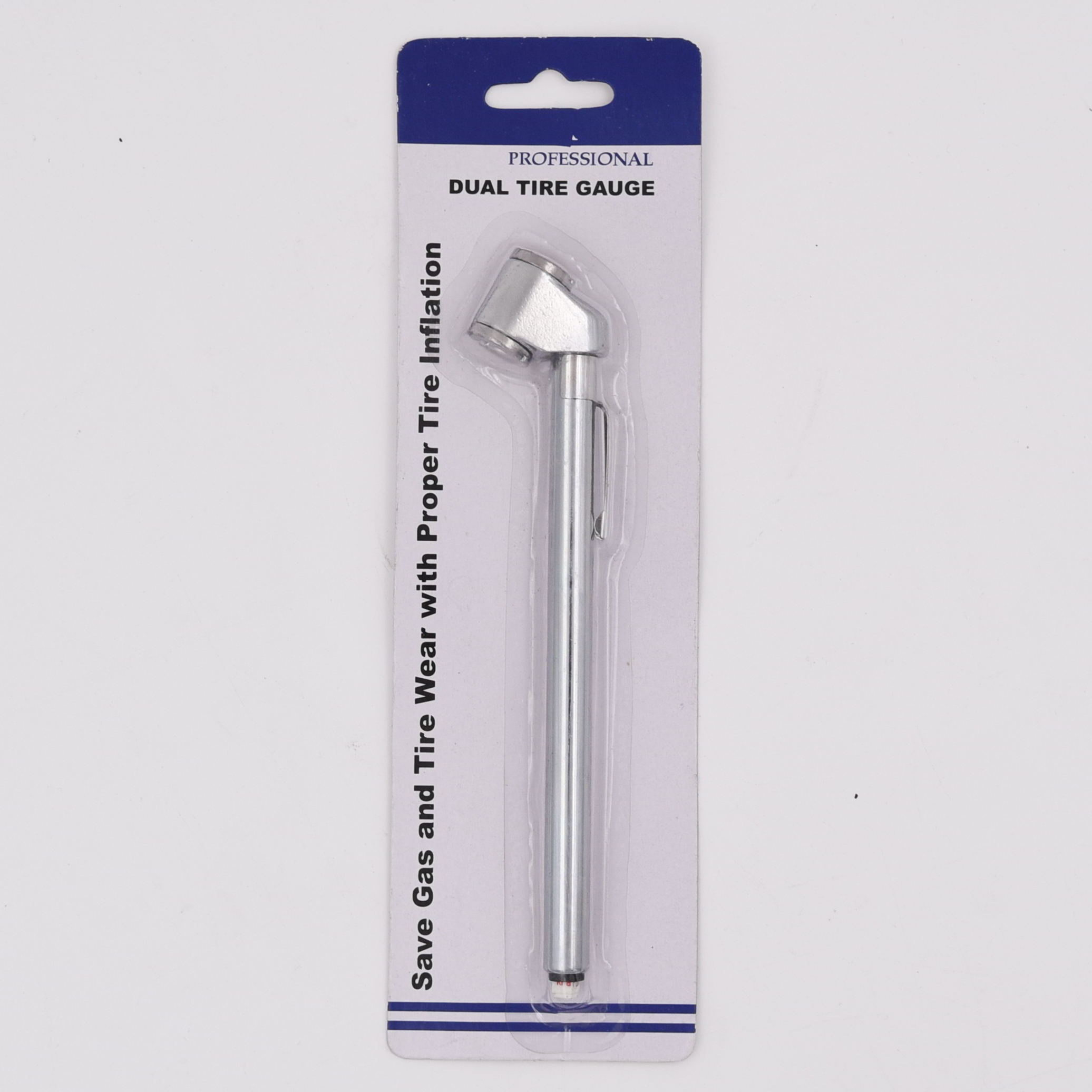 10-120PSI silver Dual Head Stainless Steel pocket Trucks pencil Tire Air pressure Gage