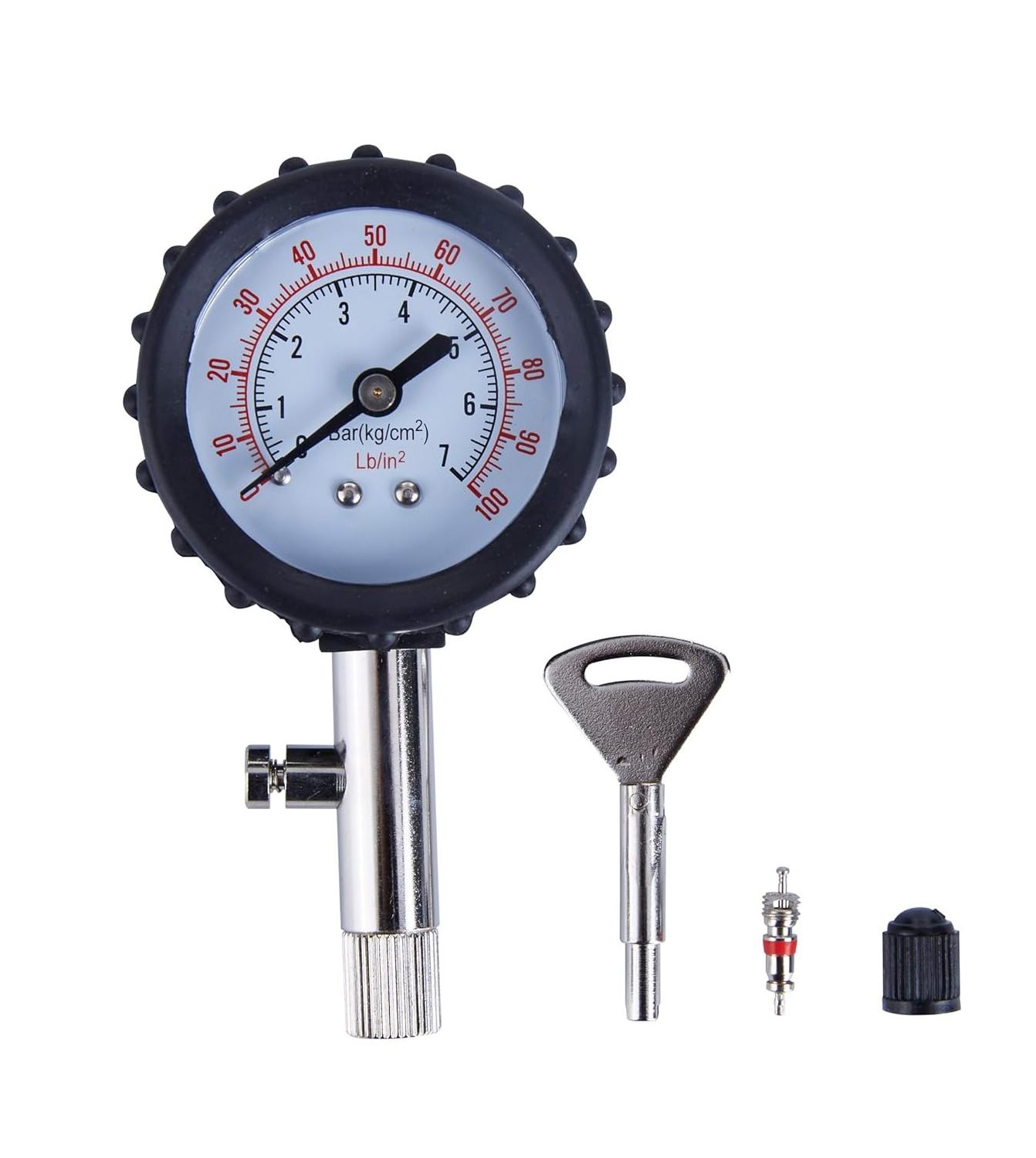 7bar Custom Automatic Mini  Dial Mechanical Air Tire pressure gauge with display box