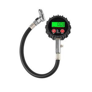 New 1 psi accuracy 250psi digital car air tire pressure gauge with flexible hose battery included