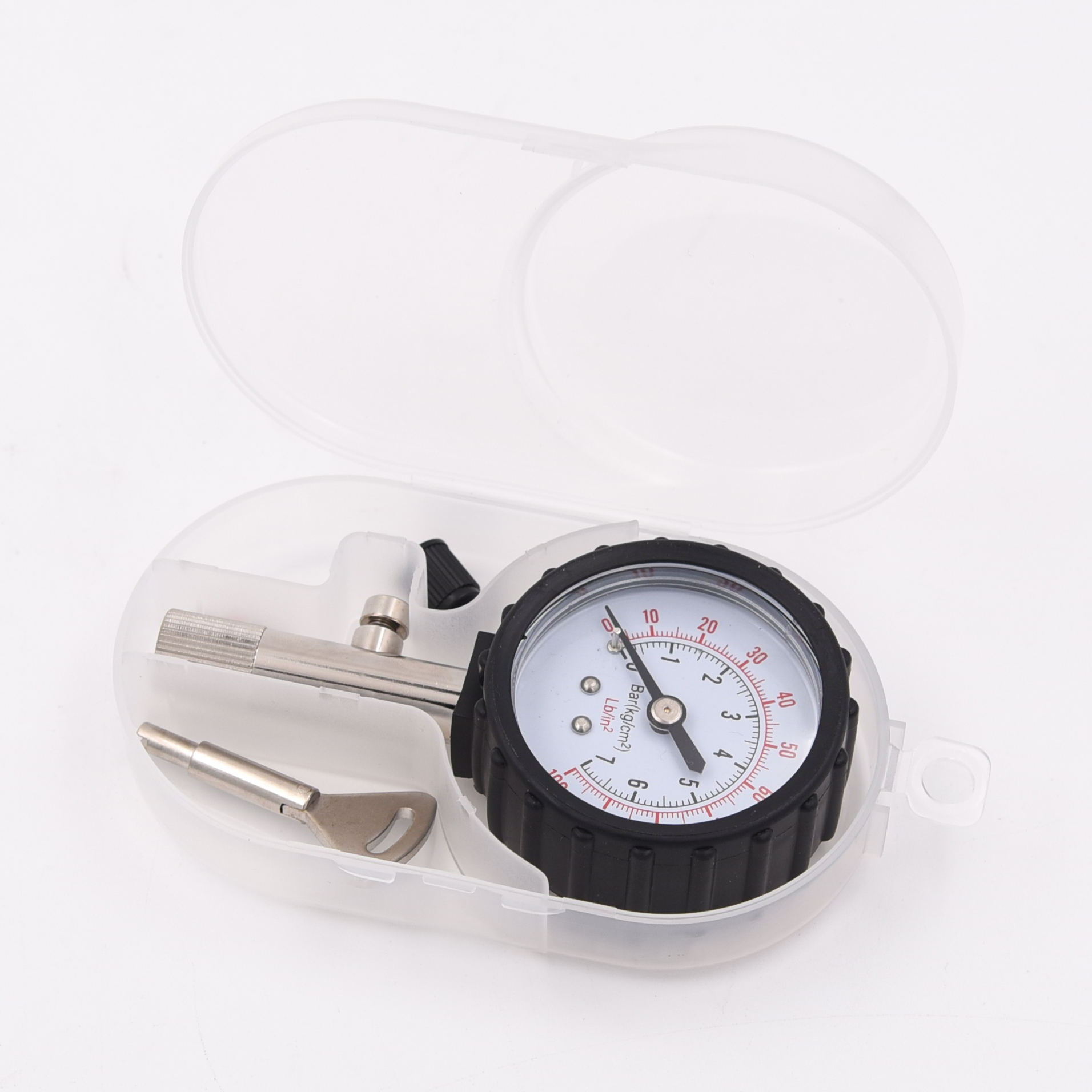 7bar Custom Automatic Mini  Dial Mechanical Air Tire pressure gauge with display box