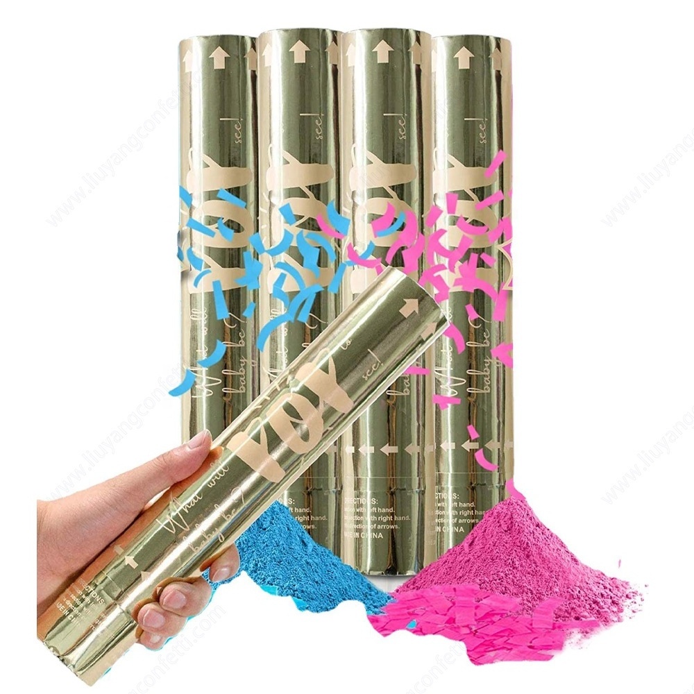 Baby Shower Gender Reveal Burnout Powder Cannon Party Decoration