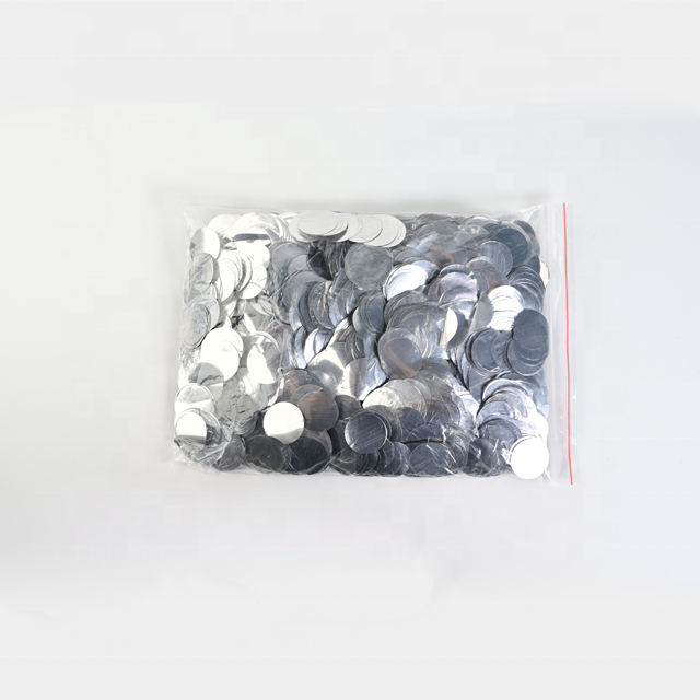 Flameproof colorfast mylar metallic confetti silver butterfly bulk confetti