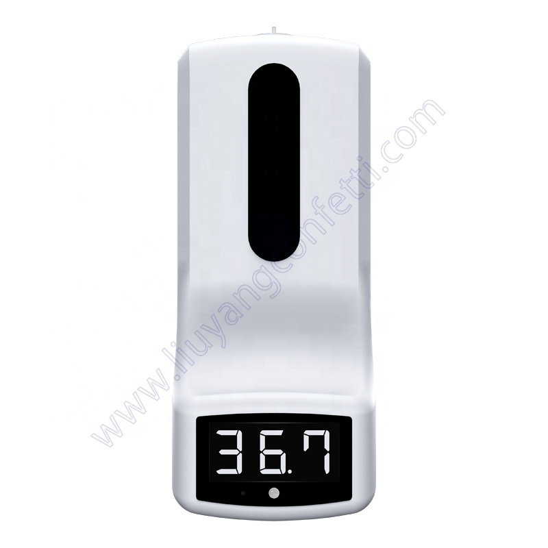 Touch Free Wall Mounted Stand Alcohol Sensor Digital Forehead Non Contact Thermometer Automatic Hand Sanitiser Dispenser