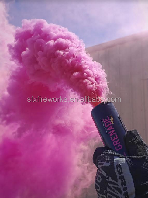 Pull Wire Ring Photograph Celebration Fireworks Flare Tube Color Smoke Grenades For Sale wedding gender reveal baby shower