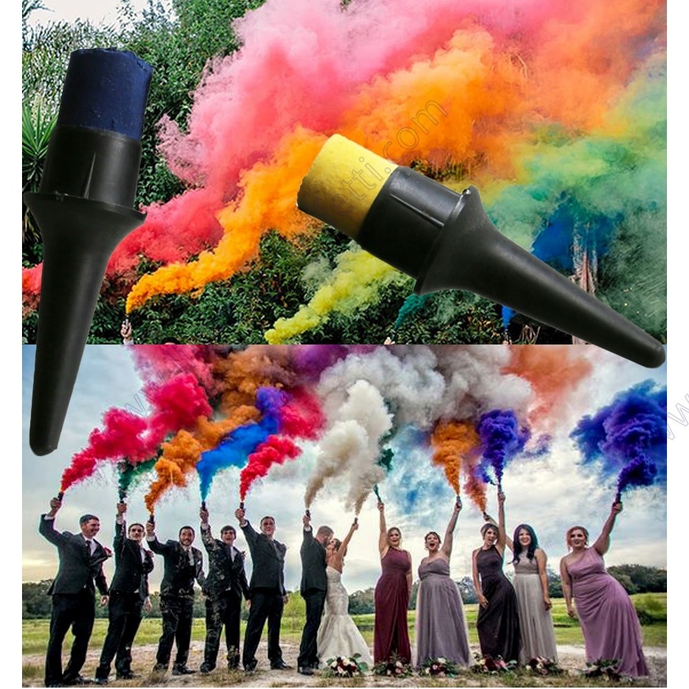 12pcs Colorful Fog Photography Aid Diy Toy Wholesale Party Tube Daytime Color Colored Flare Wedding Photo Smoke Bomb Firework