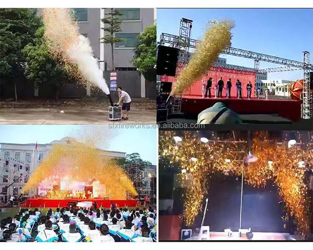 Big model 100*45*90CM 15M spray height CO2 color paper blower confetti cannon blaster launcher confetti machine