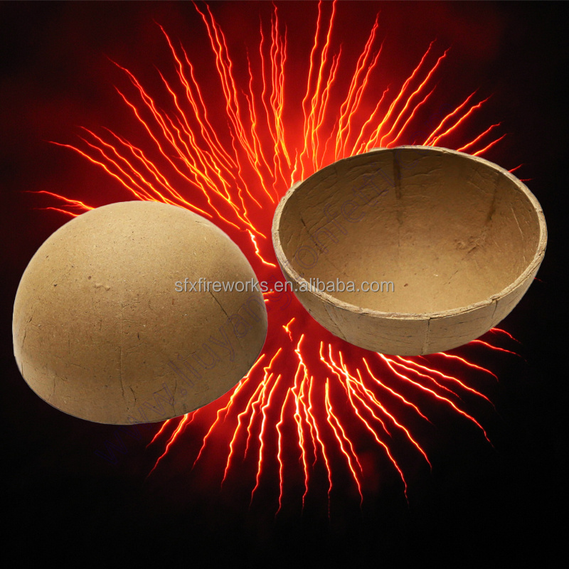 2 3 4 inch Display Shell Material Paper Hemisphere Shell Casing round Display Shell Cover part for wedding firework pyrotechnic