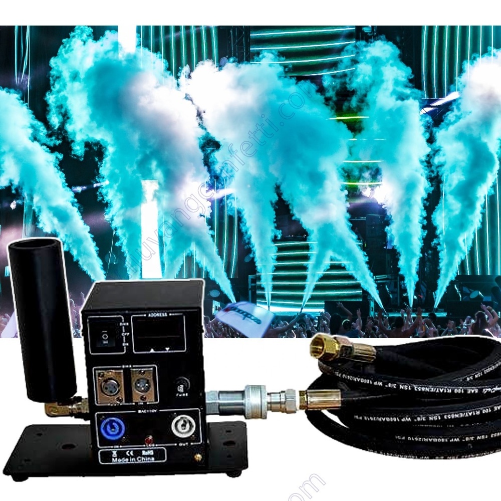 Party Dj Concept Smoke Event Nightclub Bar Dmx Control Cannon Super Stage Effect Disco Cryo Co2 Jet Machine