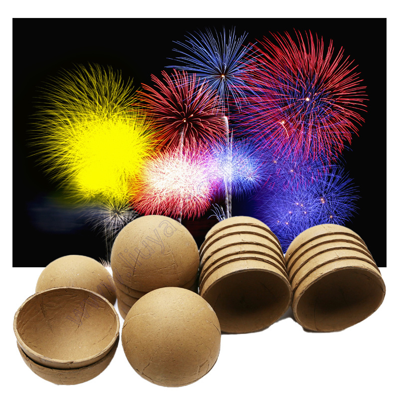 2 3 4 inch Display Shell Material Paper Hemisphere Shell Casing round Display Shell Cover part for wedding firework pyrotechnic