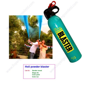 Colorful holi Cannon blaster blue color holi powder for gender reveal baby shower color run stage sfx Party Supplies