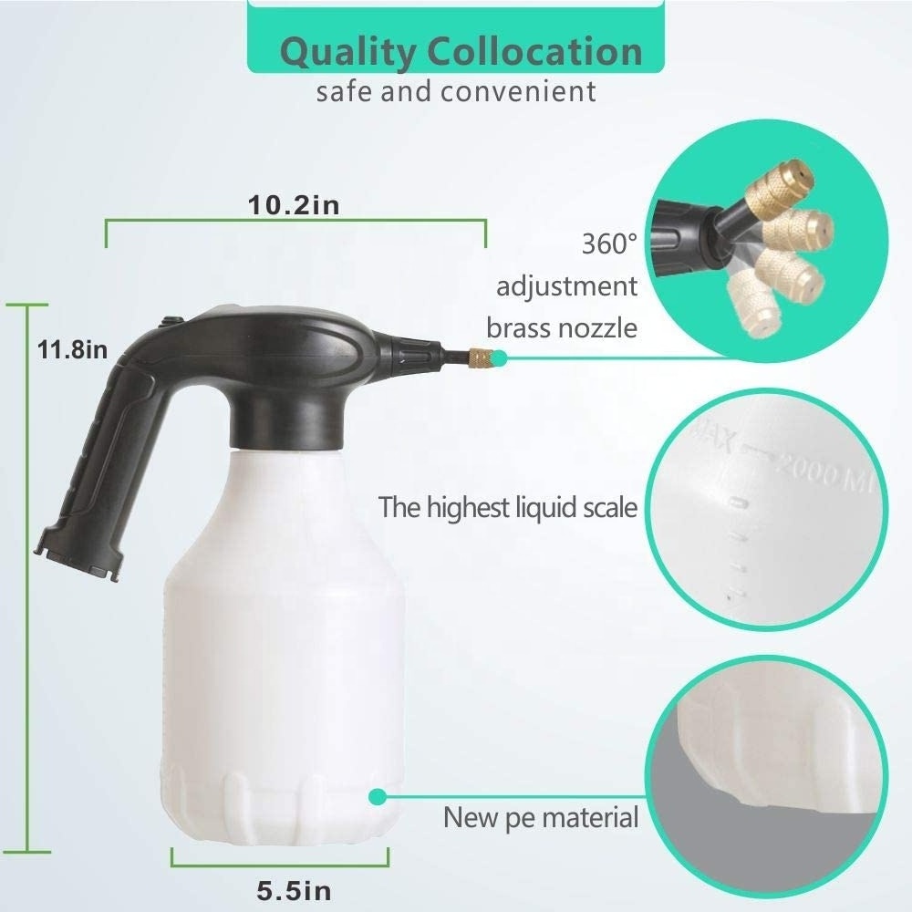 Bottle Hand Machine Garden Electric Wireless Sprayer Handheld Portable Water Mister Sanitiser Spray for Yard Lawn Plant Weeds