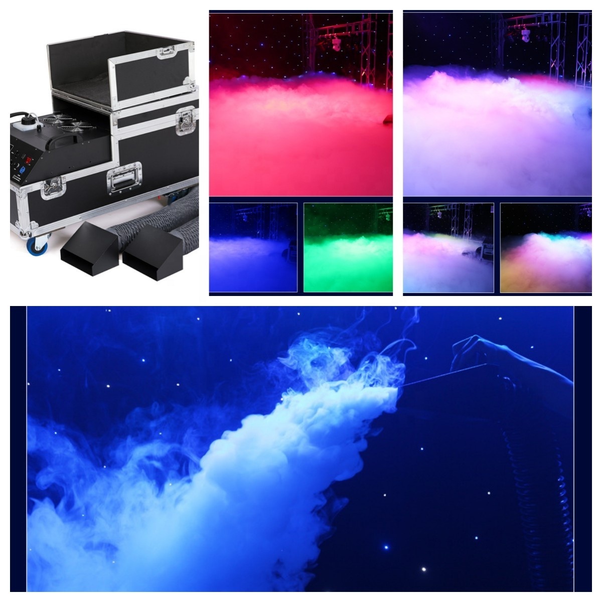 Professional wholesale price 3000W low lying fog smoke mist machine ground smog wedding concert water base low fog machine