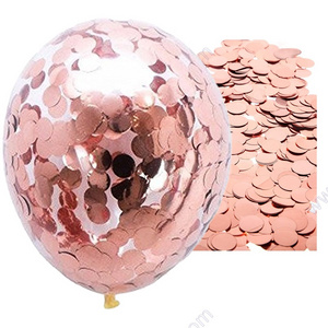 1.5cm 2.5cm Round PET Balloon Glitter BoBo Ball Filler Transparent Balloon Foil Paper Confetti