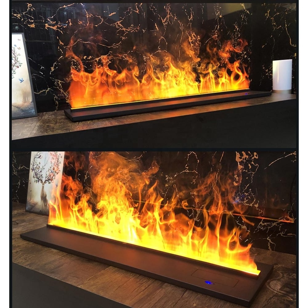 Water Steam Indoor Vapor Atomizing Mist Insert Neon Flame Artificial Decorative Led 3d Intelligent Electric Fireplace