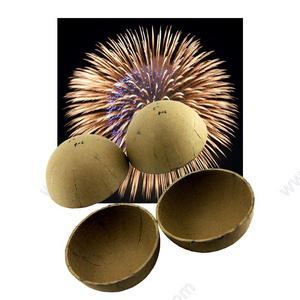 5" Liuyang High Quality China Professional Pyrotechnics Sale Round Paired Empty Yellow Paper Fireworks Display Shells Material