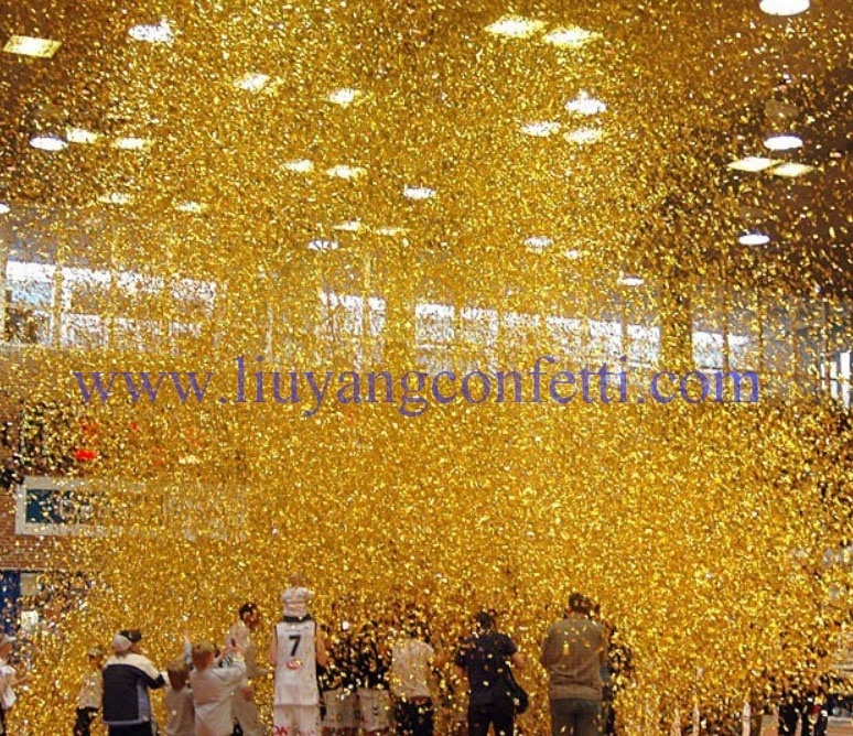 konfetti gold confetti 55*17mm Fireproof Rectangle Metallic Confetti for Party Supplies stage concerts stage wedding decoration