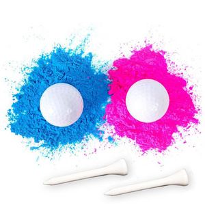 Gender Reveal Football Ball Blue Pink Holi Powder Baby Shower Party Decoration Supplies Kit 100% Biodegradable Exploding Soccer