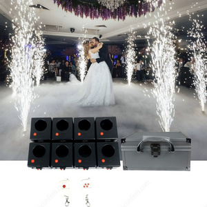 8 cues wedding cold pyro fireworks machine, Cold spark fountain firework machine stage, Indoor fireworks cold spark machine