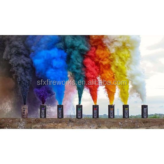 Pull Wire Ring Photograph Celebration Fireworks Flare Tube Color Smoke Grenades For Sale wedding gender reveal baby shower