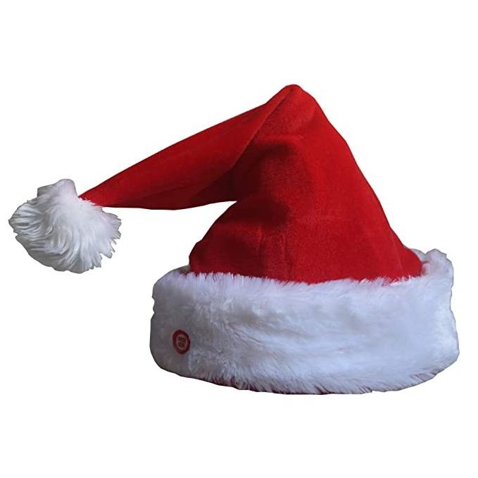 Funny Novelty Electric dancing Xmas santa hat with Musical singing Jingle Bells