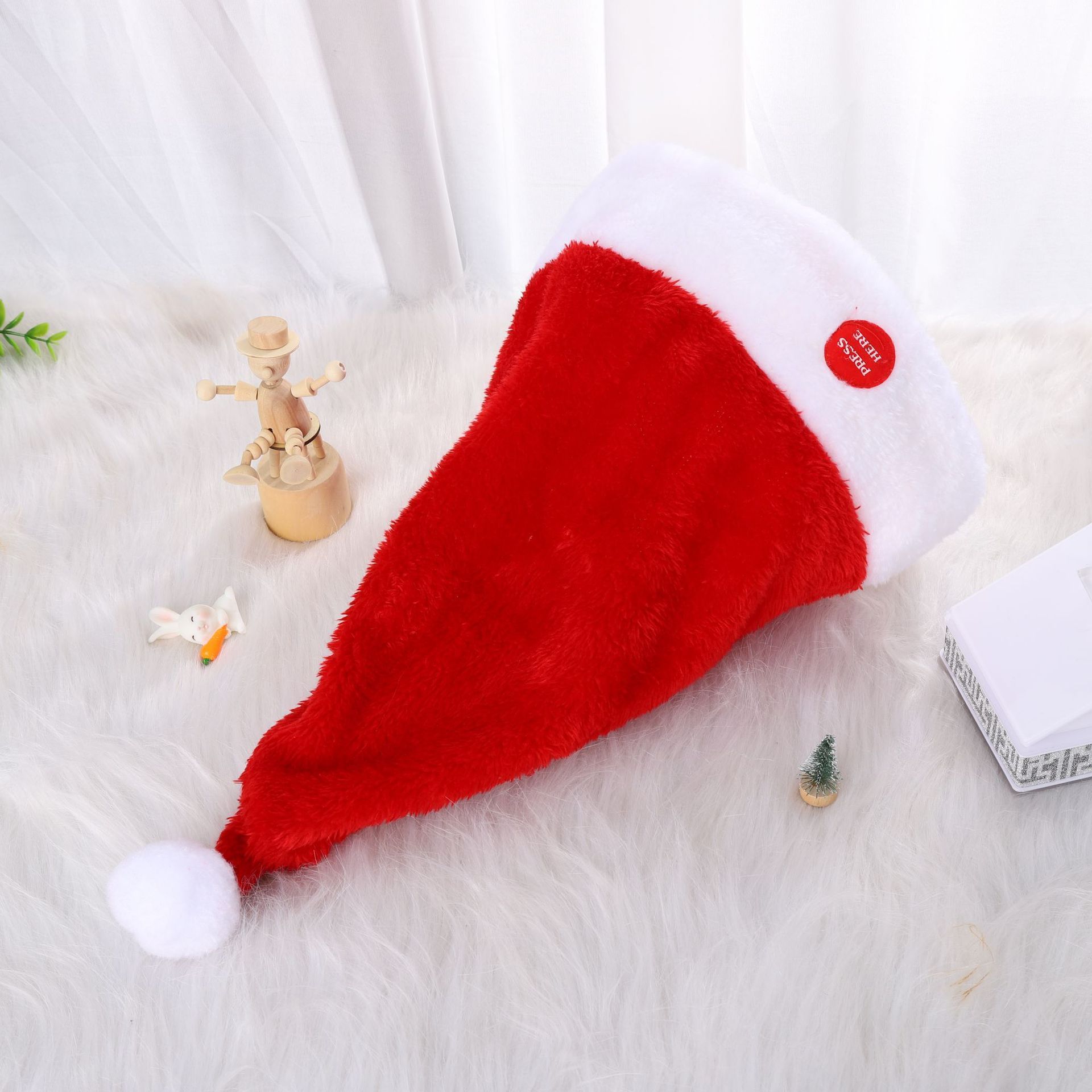 Electric Rocking Santa Claus Hat Musical Xmas Cap Dancing Christmas hat