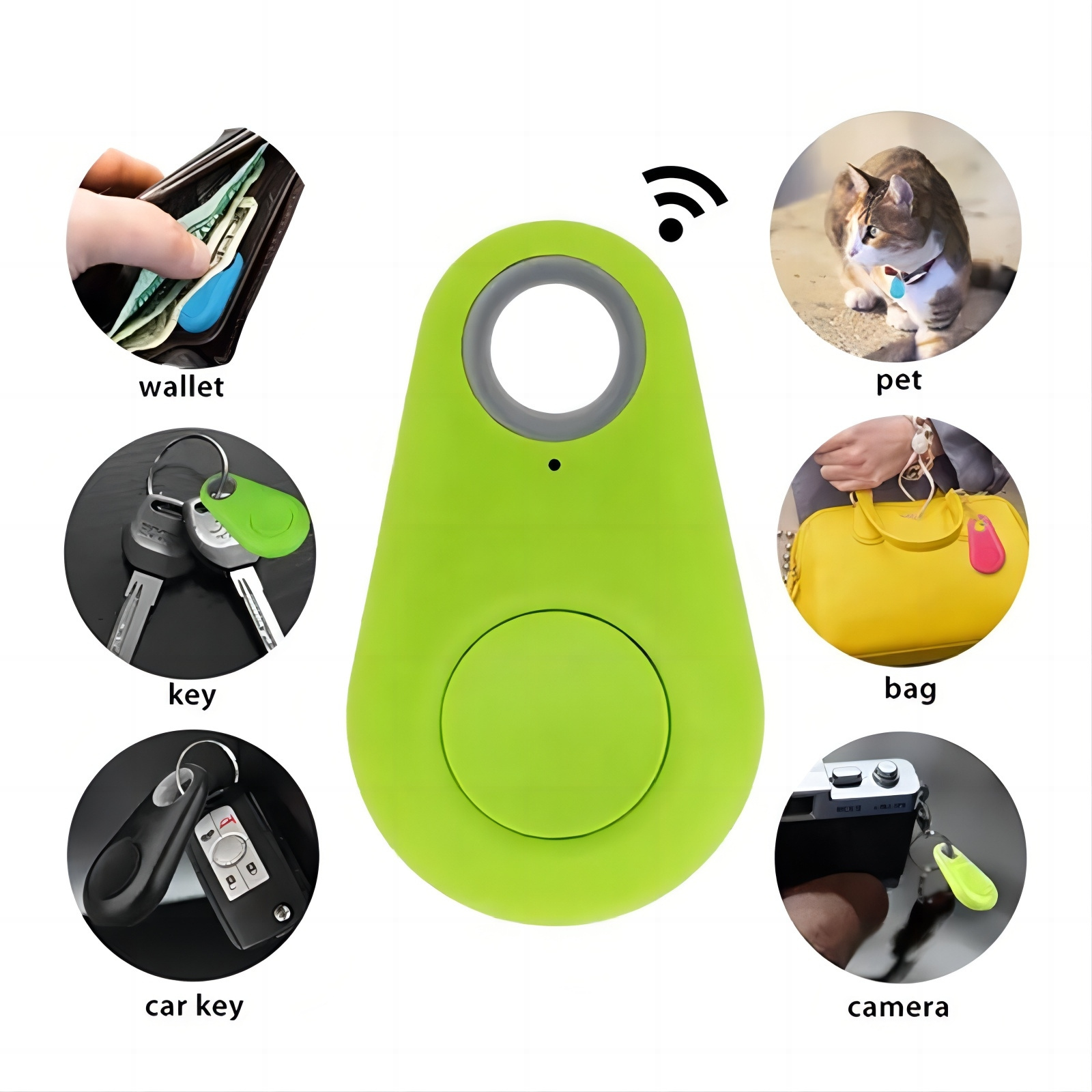 Pet Smart GPS Tracker Mini Anti-Lost Waterproof Bluetooth Locator Tracer For Pet Dog Cat Kids Car Wallet Key Collar Accessories