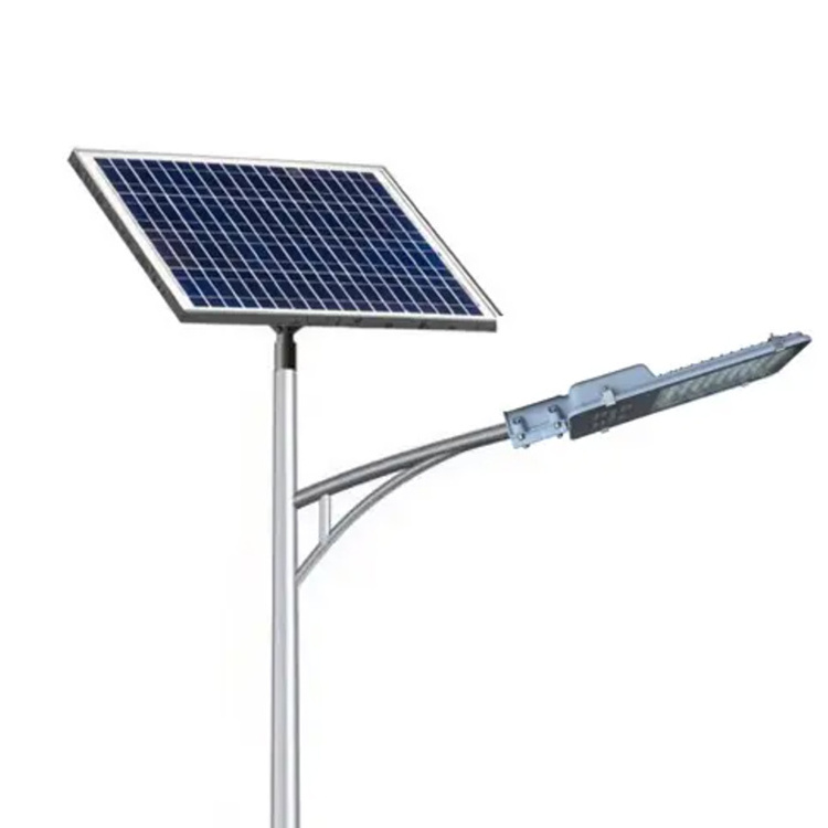 Cost-effective Outdoor Efficient Street Lamp All In Two Solar Led Light 80W 100W 120W