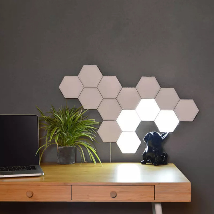 Wholesale RGB Warm Cool Lighting DIY Decorative New Hexagonal Hexagon Wall Led Light