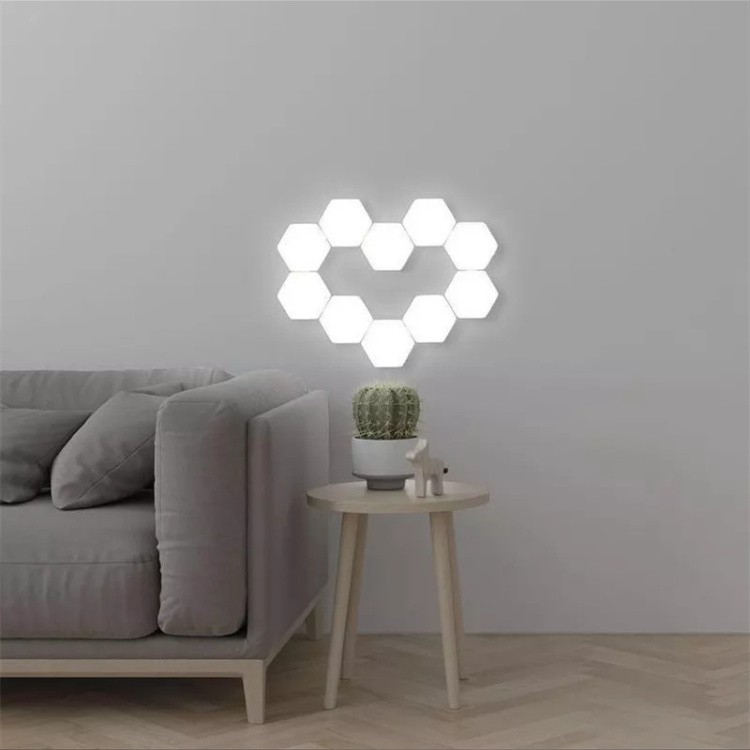 Wholesale RGB Warm Cool Lighting DIY Decorative New Hexagonal Hexagon Wall Led Light