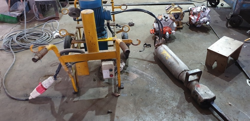 Used Electric Power Darda C12 Hydraulic Rock Splitter